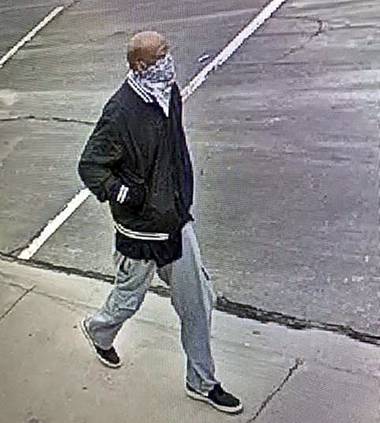 Metro Police say this man robbed a storage center in east Las Vegas at gunpoint.