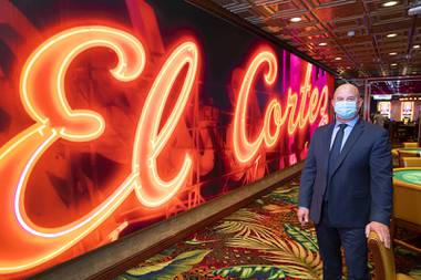 When the El Cortez changed the carpet on its gaming floor January as part of ongoing renovations, officials sensed customers would be interested in having pieces of the matting pattern as memorabilia and made it for sale in the gift shop.