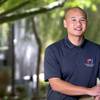 UNLV graduate student Andrew Ho, winner of the 2020 Student Veteran of the Year award from Student Veterans of America, poses on UNLV campus Tuesday, March 2, 2021. Ho is the second student veteran at UNLV to win the national award.