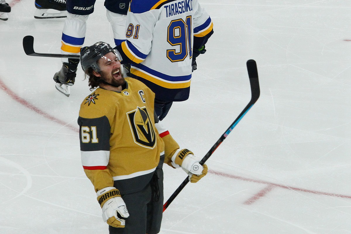 He expects greatness': Golden Knights captain Mark Stone had the best  reaction to Shea Theodore's Game 1 goal