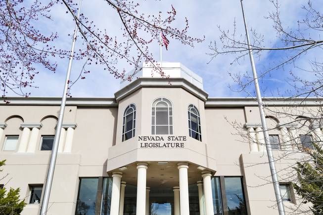 The Nevada State Legislature building in Carson City, NV Friday, April 2, 2021.