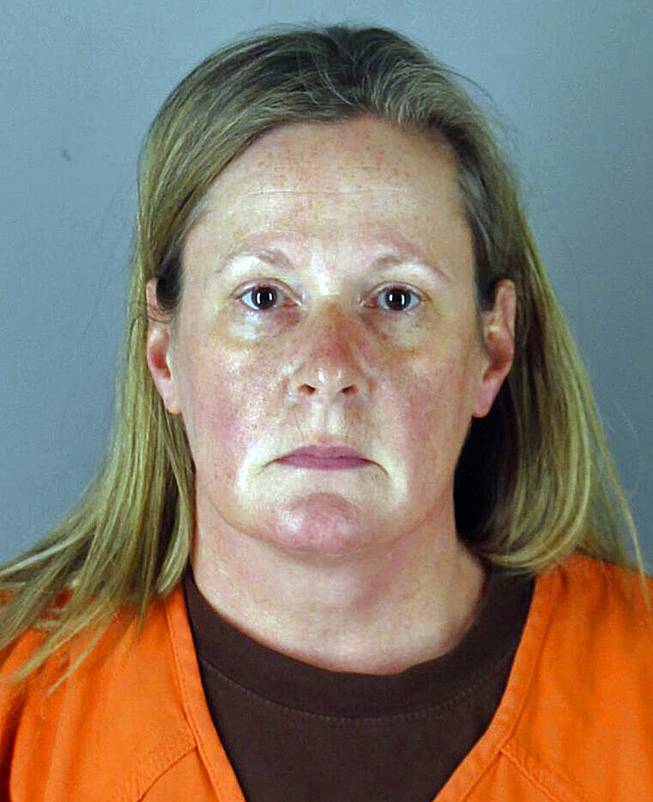 This booking photo shows Kim Potter, a former Brooklyn Center, Minn., police officer. 