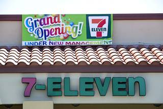 A view of Johnathan Lacy's 7-Eleven store on East Tropicana Avenue at Pecos Road Tuesday, May 4, 2021. Lacy may be the first Black 7-Eleven owner in Las Vegas, according to a trade organization.