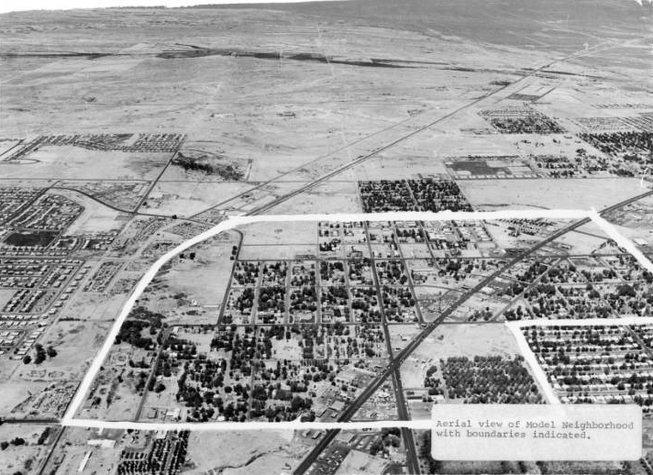 Aerial photograph of North Las Vegas, Nevada, June 5 1973.