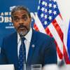 Representative Steven Horsford (NV-04) attends the Clean Energy Jobs & Justice Forum at North Las Vegas City Hall Thursday, June 10, 2021.