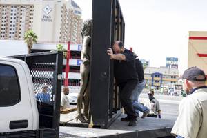 Crazy Girls Statue Moved - Las Vegas Weekly