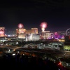 Fourth of July fireworks explode over Las Vegas Strip casinos on Sunday, July 4, 2021.