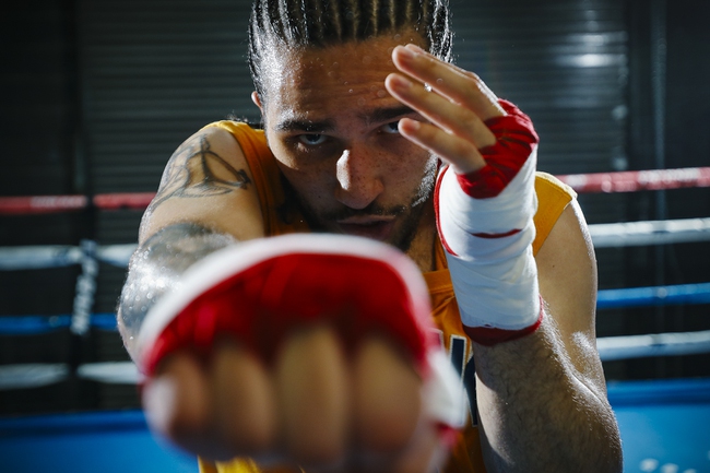 Nico Ali Walsh trains at Top Rank Gym Monday, July 12, 2021.