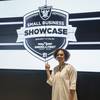 Felicia Parker, founder of Any Occasions Baskets, an online gift shop, celebrates the company’s selection as winner of the inaugural Small Business Showcase. 