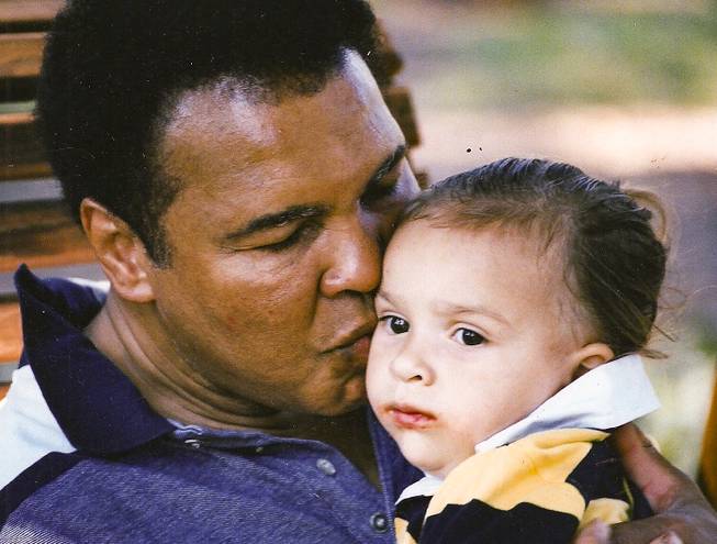 Nico Ali Walsh with his grandfather Muhammad Ali. (Courtesy of ...