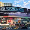 The Blue Origin Jeff Bezos takeoff, flight, reentry and landing will be broadcast live on the Branded Cities Network digital platform including the Harmon digital billboard on the Las Vegas Strip.