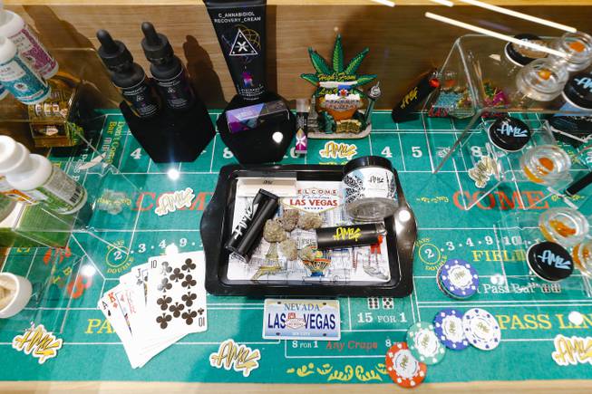 Planet 13 Cannabis Consumption Lounge - Products are displayed for sale