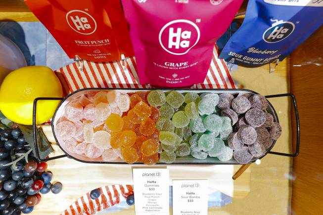 Planet 13 Cannabis Consumption Lounge - Products are displayed for sale