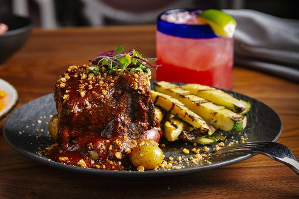 Mariposa Cocina & Cocktail's Mole Braised Beef Shortrib and Pear Paloma Cocktail Wednesday, July 21, 2021.