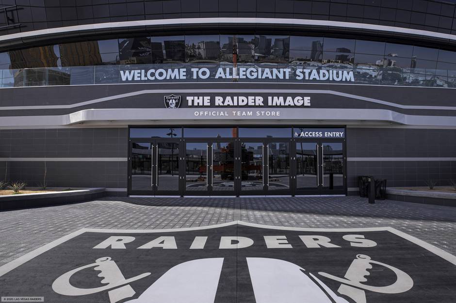 Las Vegas, AUG 2, 2020 - The Raider Image offical team store in