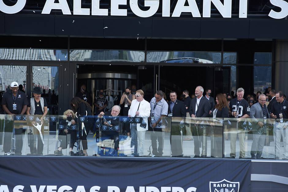 Ribbon-cutting marks official opening of Allegiant Stadium