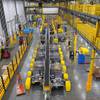 A view of a receiving area during a tour of an Amazon warehouse in North Las Vegas Thursday, Sept. 1, 2021.