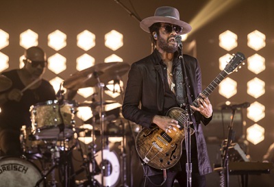 Gary Clark Jr. performs The Theater at Virgin Hotels Las Vegas for the venues grand opening Saturday, Sept. 11, 2021. (Courtesy of Erik Kabik for AEG Presents Las Vegas)