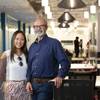 Vivienne Kwong, director of portfolio management for EQ Office, and Robert Rippee, executive director of the UNLV Incubator powered by Hughes Center, pose at the incubator Wednesday, Sept. 22, 2021. The facility, which will promote tech and hospitality entrepreneurs, will officially open on Sept. 29.