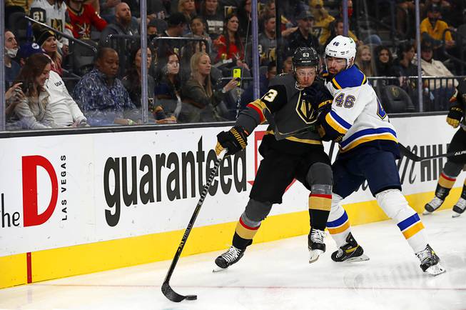 Knights fall to Blues 3-1 in St. Louis