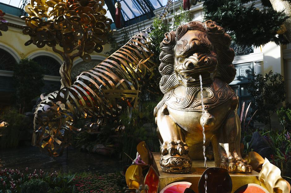 Bellagio Conservatory debuts new Lunar New Year display