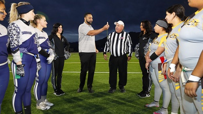 Raiders alumni, Raiderettes drop in on Bonanza-Shadow Ridge flag football tilt 
