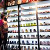 A look at the selection of shoes that are on display and available for purchase at Sneaker Garden inside Resorts World Las Vegas Friday March 18, 2022.