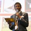 Godson Ebenezer Adjovu, with the Aero AI team, helps give a presentation during the President's Innovation Challenge at UNLV Wednesday, April 6, 2022. Nine student teams competed for $25,000 as they submitted solutions to Southern Nevadas biggest challenges.