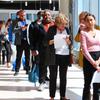 Applicants line up at a job fair at the Ocean Casino Resort in Atlantic City N.J. on April 11, 2022. Casinos across the country are trying to find additional workers as their businesses try to recover from the coronavirus pandemic, but are facing the same labor shortages as many other industries.