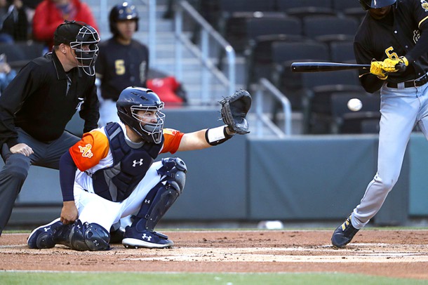 Photograph: Las Vegas Aviators catcher Shea Langliers - Las Vegas Weekly