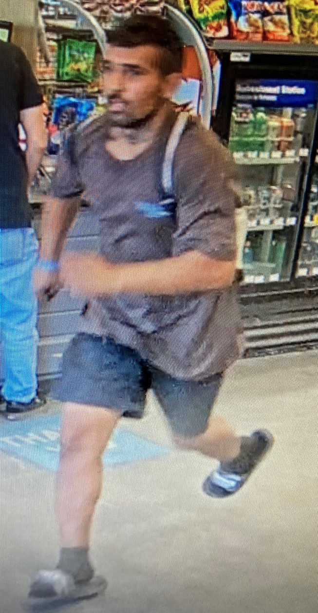 Metro Police identified this man as a suspect in a robbery at a Las Vegas store about 11:20 a.m. Monday, May 30, 2022.