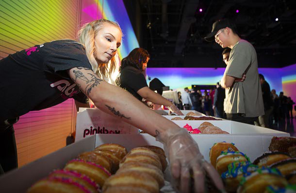 Pinkbox doughnuts...so good...at the Las Vegas Weekly's Best of Vegas party at Area15 Thursday, June 16, 2022.