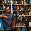 Gary Dombrique the firearms expert for Max Pawn on W. Sahara in Las Vegas, explains the importance of gun safety and proper storage of firearms for their customers. Thursday, June 16, 2022