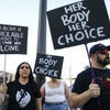 Photo: Abortion-rights demonstrators protest the U.S. Sup