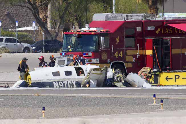 Small Planes Collide at North Las Vegas Airport
