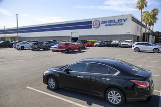 An exterior view of the Shelby American facility in Las Vegas Tuesday, August 2, 2022.
