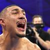 Teofimo Lopez celebrates after defeating Pedro Campa by TKO in a junior welterweight boxing match, Saturday, Aug. 13, 2022, in Las Vegas.