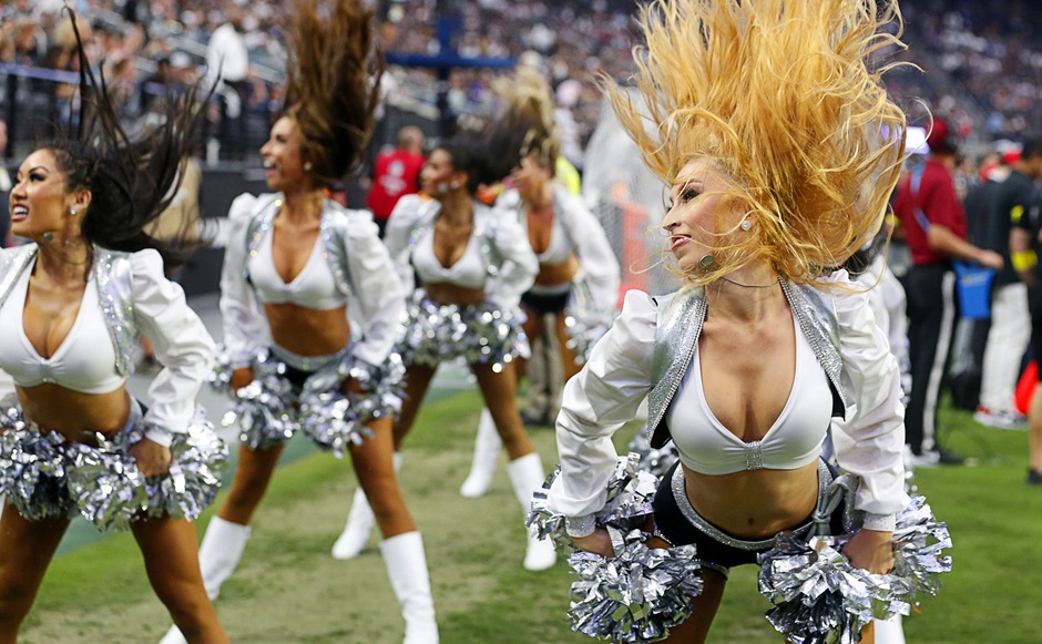 The Dallas Cowboys Cheerleaders perform their annual Halloween halftime show  during the Cowboys and Philadelphia Eagles