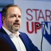 Nevada State Treasurer Zach Conine speaks during an event held to announce federal funding for Nevada-based startups at the International Innovation Center, downtown, Wednesday, Aug. 31, 2022.