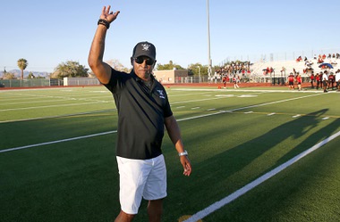 Pick up the football from the ground, secure it, run through a gauntlet of bags and finish strong. Those are the basics of a new running backs drill Spring Valley High coach Marcus Teal, one of the longest-tenured high school football coaches in Southern Nevada, recently implemented at ...
