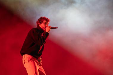 Jack Harlow performs at the downtown stage on day 3 of the Life is Beautiful music festival in Downtown Las Vegas Sunday, September 18, 2022. Brian Ramos