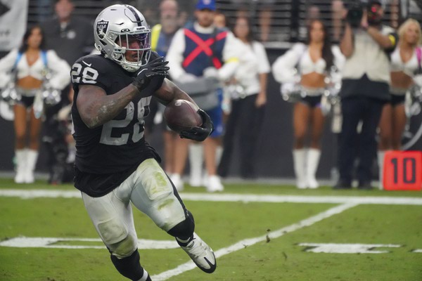 Raiders running back Josh Jacobs questionable for Chargers