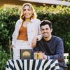 Michael Vakneen and Joanna Bensimon, behind an upstart food company called Hamsa Brand, pose for a photo Monday, Oct. 24, 2022.