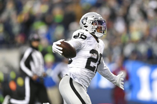 Jacobs' 86-yard run in OT gives Raiders win over Seahawks - West Hawaii  Today