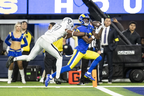 What channel is Las Vegas Raiders game tonight vs. L.A. Rams? (12