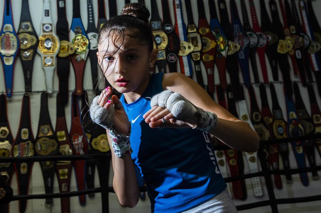 Nine-year-old Boxer Yullicia Buenrostro