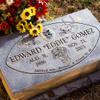 Edward "Eddie" Gomez’s gravestone at Bunkers Eden Vale Memorial Park Tuesday, Jan. 3, 2023.
