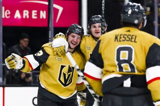 Eichel shines in return, Knights win big over Penguins 5-2