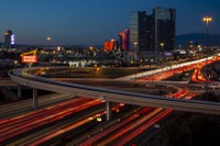 “The combination of new resorts and professional sports teams and venues have attracted more visitors to the city, drawing as many as 300,000 visitors on major holiday weekends,” NDOT officials said in a statement. “The widening of the Tropicana interchange will add capacity, improve accessibility to the Strip and allow for the future widening of I-15 as the population continues to grow.”