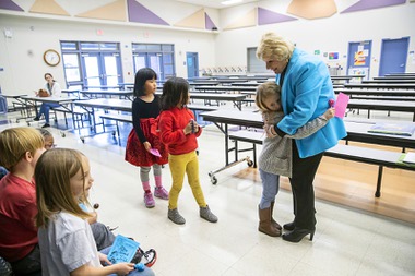 Linda Rankin Givens retired from the Clark County School District in 1993, but having a school named in her honor has a way of keeping her around.

